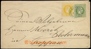 80552 - 1868 Mi.U54, postal stationery cover 3 Kreuzer uprated with 