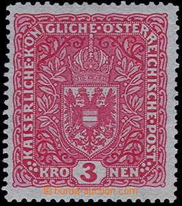 80564 - 1917 Mi.205, 3K Znak, světlá široká (!), vzácná známk