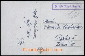 80631 - 1920 postcard sent by FP, military unit postmark 6. aircraft