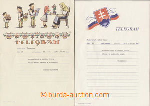 81002 - 1940-41 comp. 3 pcs of Us decorative telegrams with envelope