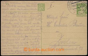 81125 - 1924 CDV24, Osvobozená republika 50h zelená, výrazný pos