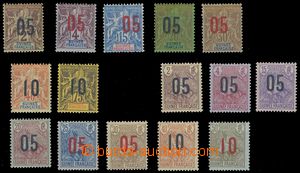 81147 - 1912 Mi.48-54, 55-62, Alegorie - přetisk, kompletní série