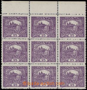 81198 -  Pof.11E joined bar types + STo, 25h violet, upper blk-of-9,