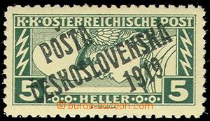 81260 -  Pof.58Ba, 5h Express stamp rectangle, green-black overprint