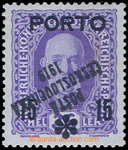 81330 -  Pof.86 Pp, 15/36h Postage due stmp with overprint Porto, in