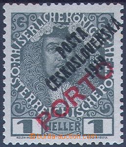 81339 -  Pof.83, 1h Postage due stmp with overprint Porto, expressiv