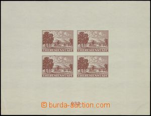 81366 -  Pof.PrA1a, promotional miniature sheet for Red Cross, brown