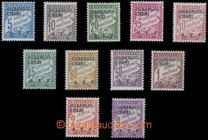 81445 - 1928 Mi.P1-11, Postage due stmp overprint, hinged, in front 