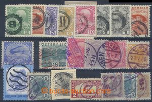 81488 - 1900-70 sestava 21ks známek, němá a barevná razítka
