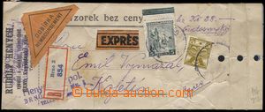 81587 - 1931 VZOREK BEZ CENY  zaslaný R+Ex, dobírka, vyfr. zn. Pof