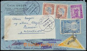 81599 - 1946 Let-dopis do ČSR, adresát na udané adrese nenalezen,