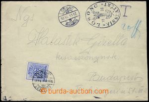 81611 - 1938 unpaid letter sent from Lučenec to Budapest, CDS LOSON