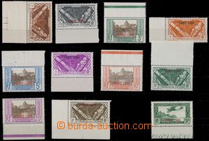 81809 - 1941 Mi.148-157, 158, overprint, catalogue value for hinged 
