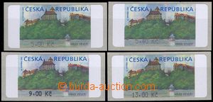 81840 - 2000 Pof.AT1, Veveří (castle), variant II, values 5CZK, 5,