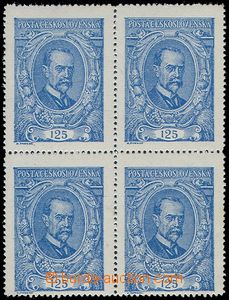 81918 -  Pof.140a ST, 125h ultramarine, block of four with two joine