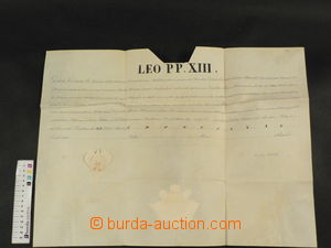 81921 - 1879 pope LEV XIII. (1810–1903), zapůjčení document / a
