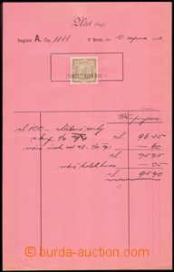 82080 - 1893 RAKOUSKO-UHERSKO  účet Živnostenské banky za nákup