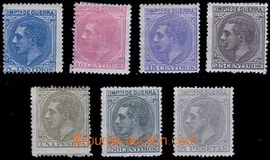 82119 - 1879 Mi.KS15-21, příplatkové známky A, emise Král Alfon