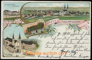 82296 - 1898 FILIPOV (Philippsdorf) - okénková litografie, celkov