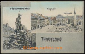 82314 - 1910 TRUTNOV - 2-okénková, celkový pohled na náměstí, 
