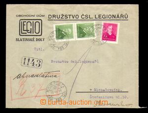 82557 - 1939 maďarský zábor území Podkarpatské Rusi, R-dopis z