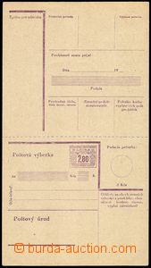 82710 - 1949 CPV17, vytištěný průsek, šedobéžový kartón, ka