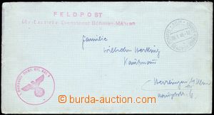 82791 - 1940 letter to Germany with CDS German Service post Bohemia 