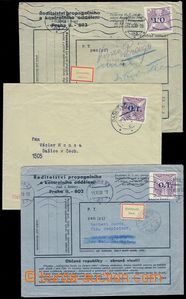 82823 - 1938 comp. 3 pcs of letters with Pof.OT1, undelivered, 2x mo
