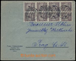 82867 - 1923 GERMANY  inflační dopis vyfr. zn. Mi.325 8-blok, vše
