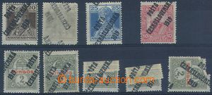 82899 -  Pof.96, 120 2x, 121, 124 5x, comp. 9 pcs of stamps with var