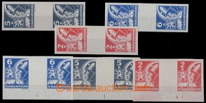 82992 - 1945 Pof.354-356s+v(2), Košice-issue, selection of 2-stamps