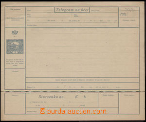 83013 - 1919 CTÚ1A, Hradčany, kompletní telegram se stvrzenkou, 