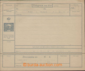 83014 - 1919 CTÚ1A, Hradčany, kompletní telegram se stvrzenkou, 