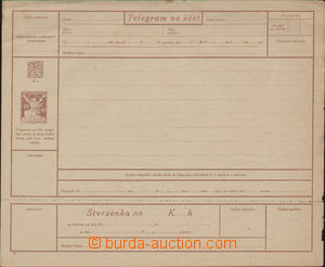 83016 - 1921 CTÚ2A complete telegram with confirmation, Czech varie