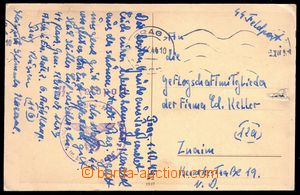 83026 - 1944 SS-Feldpost, pohlednice odeslaná příslušníkem  jed