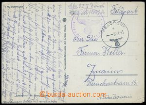 83028 - 1943 Todtova organizace, pohlednice zaslaná od příslušn
