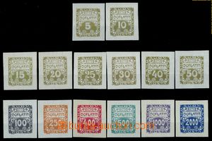 83033 - 1919 Pof.DL1-DL14 Postage due stmp - ornaments, imperforated