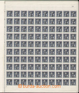83064 - 1938 RUMBURG?  comp. 3 pcs of 100-stamps sheets stamp. Pof.3