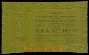 83069 - 1904 HUNTING / ČESKÉ BUDĚJOVICE  invitation card for več