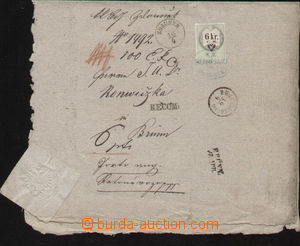83087 - 1830? folded cover of R letter, CDS ZDAUNEK/ 16.4., transit.
