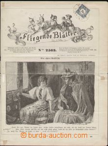 83090 - 1889 přední strana listu Fliegende Blätter, vylepena novi