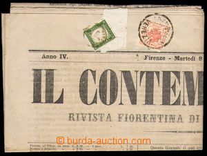 83091 - 1863 celé noviny Il Contemporaneo, vylepeny novinové znám
