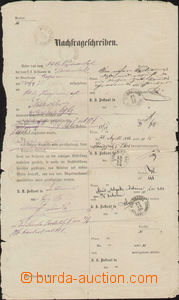 83093 - 1886 Poptávací list (Nachfrageschreiben), německá mutace