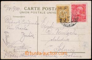 83101 - 1910 LEVANT  pohlednice se smíšenou frankaturou turecké (