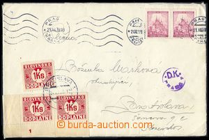 83285 - 1939 dopis z ČaM zaslaný 21.12.39 na Slovensko, devizová 