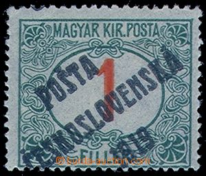 83374 -  Pof.131, Postage due stmp - red numerals 1f, IV. type, off 