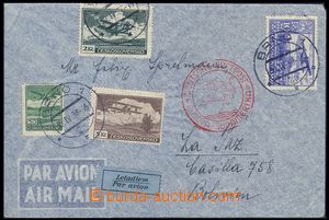 83412 - 1938 letecký dopis zaslaný 30.4.38 do Bolívie, vyfr. zn. 