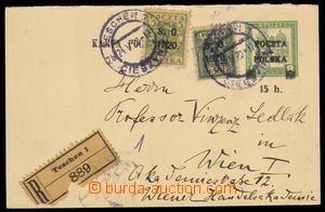 83797 - 1920 PC Mi.P20II( from double ) sent as Reg 24.5.1920 from T