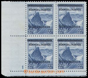 83858 - 1939 Pof.15, Strečno 2,50Kč, 4-blok s DČ 1, kat. 500Kč