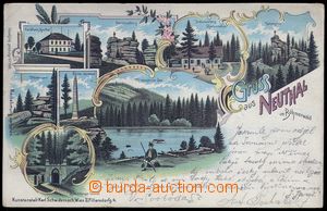 84078 - 1899 NOVÉ ÚDOLÍ (Neuthal) - litografická koláž; DA, pr